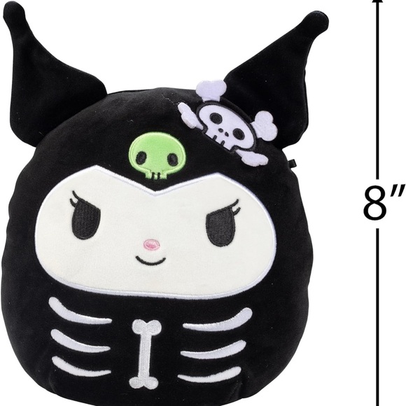 Squishmallows 8 Inch Hello Kitty Skeleton Kumori - Picture 1 of 8